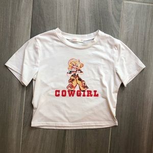 Romwe brandy cowgirl top shoe